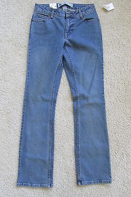 Nuovo Donna GAP Stretch Jeans Blu Bootcut Pantaloni Denim Medio Rise Taglia 0