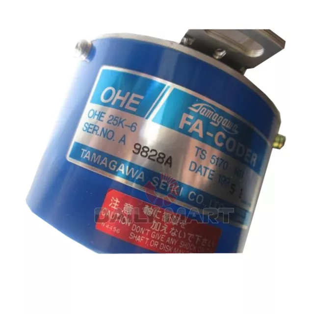 Used & Tested TAMAGAWA OHE25K-6 OHE25K6 Rotary Encoder