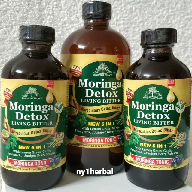 Essential Palace Organic MORINGA DETOX LIVING BITTERS . Made In USA