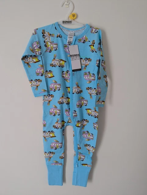 BABY BONDS ICE Cream Van Truck Zip Wondersuit Size BNWT