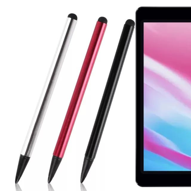 3PCS Stylus Touch Pen For Apple iPad For Samsung iPad iPhone Phone Tablet 2 In 1