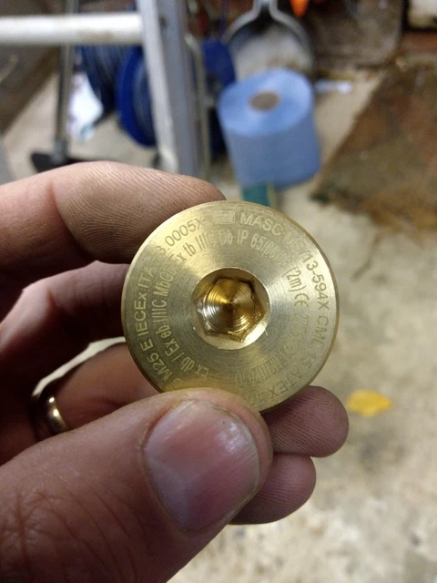 M25 FLAME PROOF Blanking Plugs BLN25 CML ATEX IECEx Exdb Exeb £40.00 ...