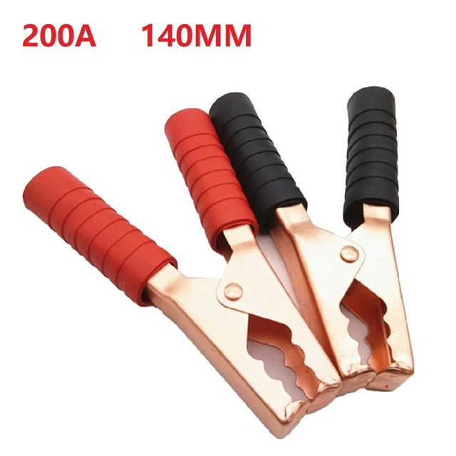 2/10/20 pezzi morsetti a coccodrillo 200 A caricabatterie clip per tester di tensione