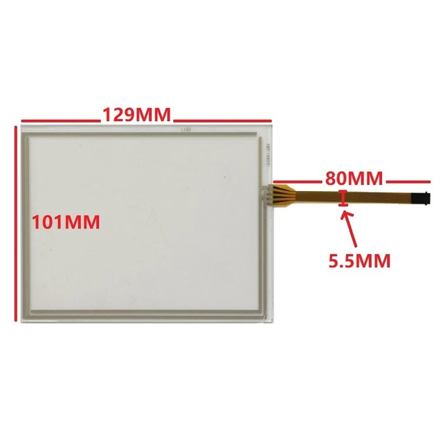 For PN-31781/600 2711PC-T6C20C8 -T6C20D8 Resistive Glass Touch Panel 129*101mm