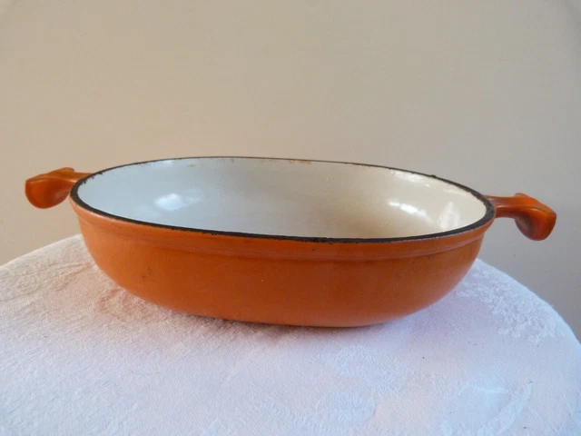 COCOTTE LE CREUSET FONTE EMAILLEE DESIGN ENZO MARI VINTAGE