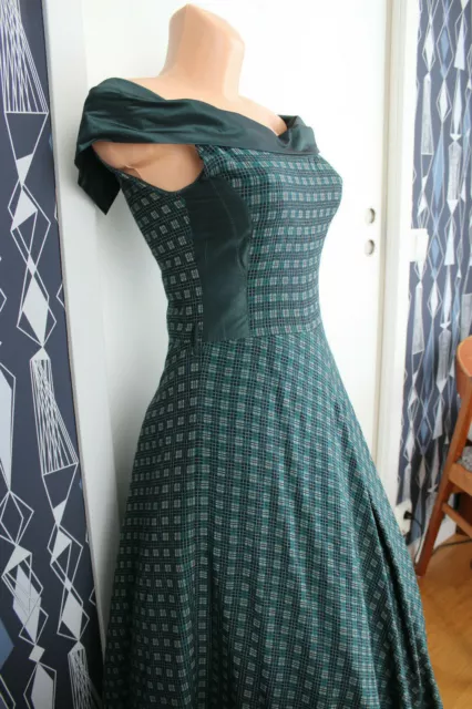 1950's Style Tailor-Made Green Dress size 8