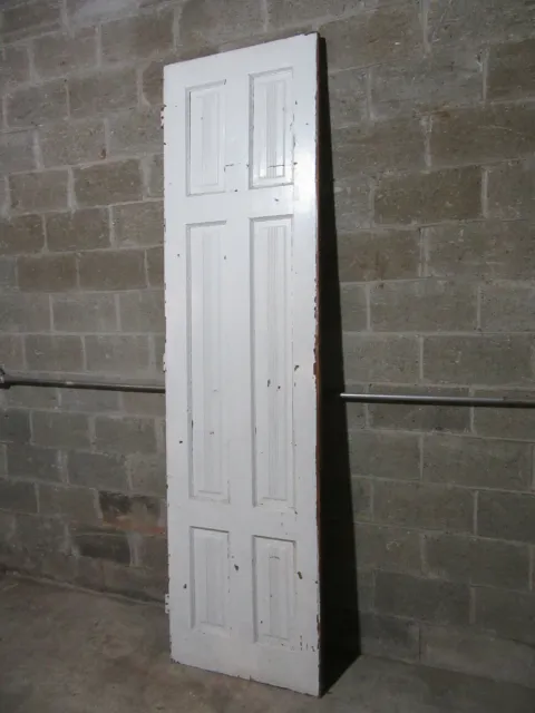 ~ Antique 6 Panel Door Raised Panels Fluting ~ 27 X 102 ~ Architectural Salvage 3