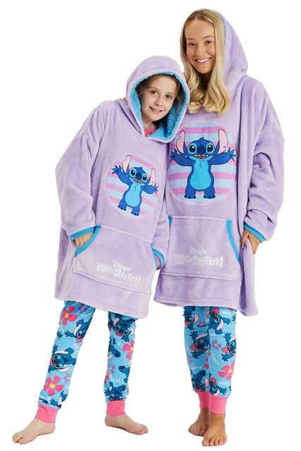 Girls Ladies Disney Lilo & Stitch Hoodie Oversized Fleece Hoody Mothers Day Gift