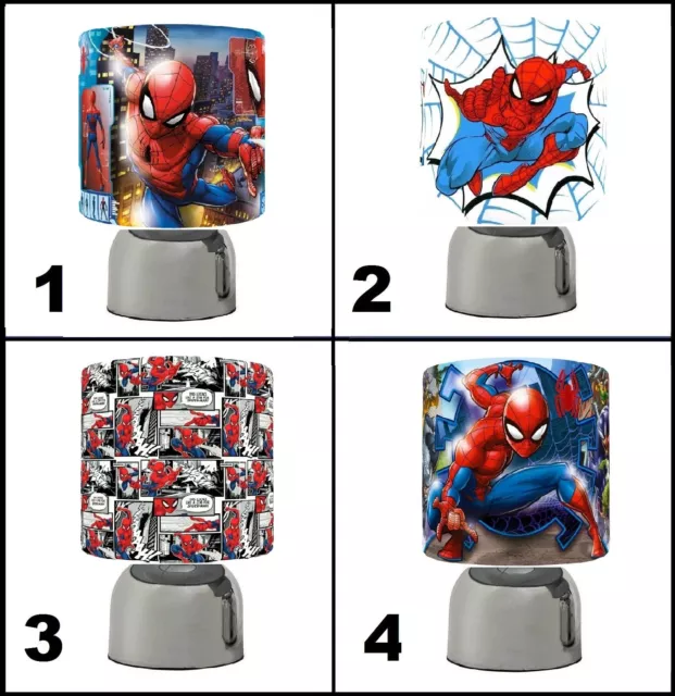 Spider-Man , Spidey  Touch Table Bedside Lamp Kids Room Choose From 4  Designs