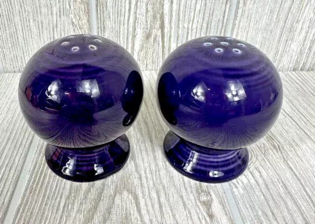 Fiesta Mulberry Purple Ball Style Salt & Pepper Shaker Set Fiestaware