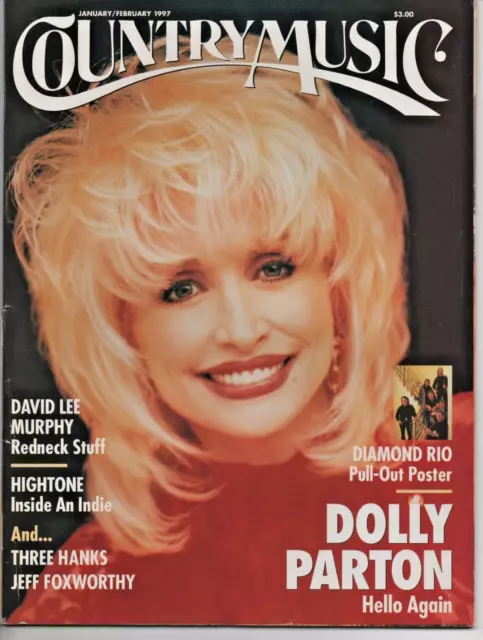 Country Music Magazine Jan/Feb 1997 Dolly Parton Diamond Rio Marty Brown