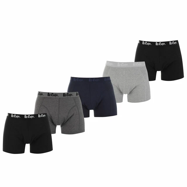 LEE COOPER MENS Boxers Trunks Briefs 5 Pack Boxer Underwear Cotton Rich £10.00 PicClick UK