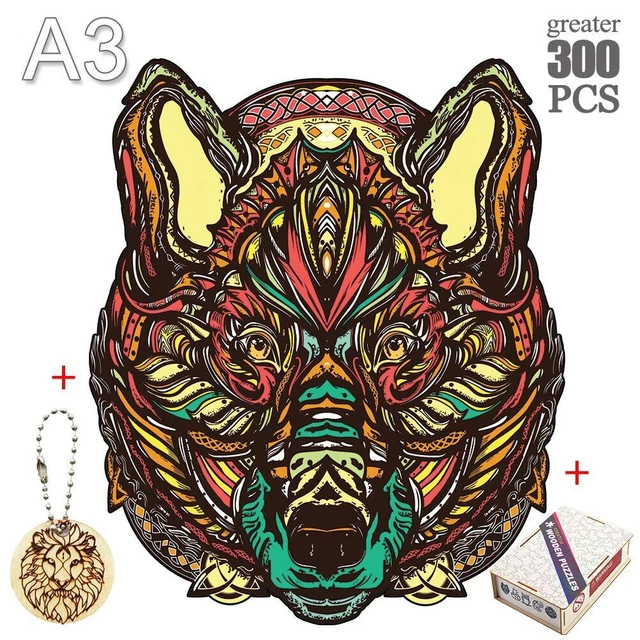 Wolf Animal Jigsaw Puzzles Adult Kids Christmas Gifts Educational Toys Games