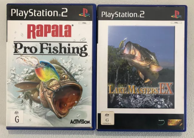 RAPALA PRO FISHING and Lake Masters EX PS2 PlayStation 2 games PAL