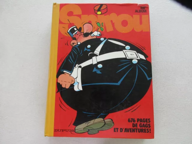 JOURNAL DE SPIROU ALBUM RECUEIL N°168 état BE haut droit du 1er plat abimé