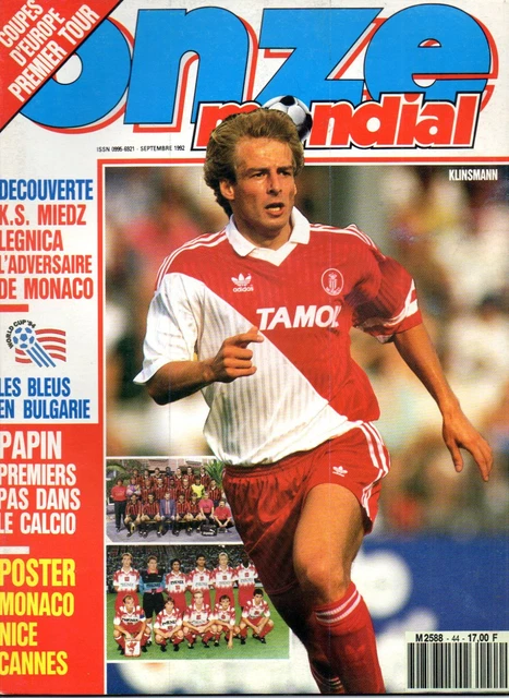 Magazine Onze Mondial Avec Poster Eric Carrière (FC Nantes) – Édition Originale