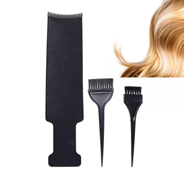 3 Pcs Haarfärbemittel Haarfärbewerkzeug-Set Haarfärbepinsel Aufhellen