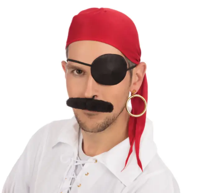 Pirata Kit Adultos Niños Disfraz Piratas Kit de Accesorios Día Del Libro 4pc