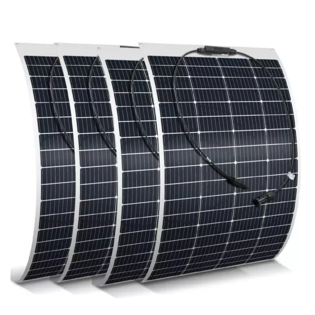 250W 300W 12V Panel Solar Flexible Kit Módulos Solares Monocristalinos para Autocaravana