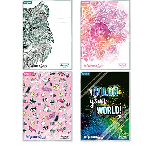 Cuaderno de tareas material escolar Smart A5 sorteo. 48 semanas motivos no seleccionables,