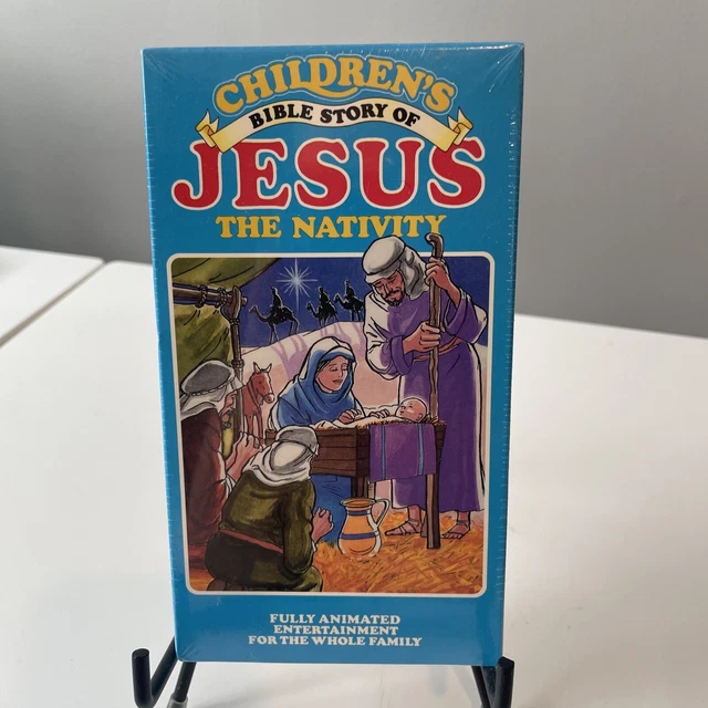 NEW CHILDREN'S BIBLE Story Of Jesus The Nativity VHS VCR Tape Movie