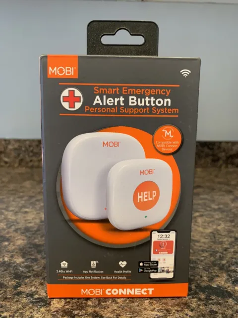 MOBI Emergency Alert Button Smart Wireless Caregiver Support Monitoring System