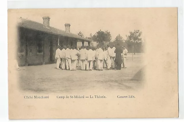 Cpa Militaria, Camp De Coetquidan , La Theorie