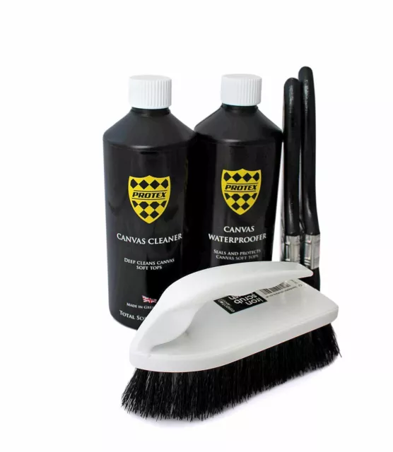 Protex Convertible Soft Top - Cleaner & Waterproofer - 500ml BRUSH KIT