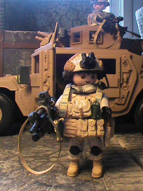 PLAYMOBIL PERSONNALISÉ US DIVISION CAVALERIE (SIRIA-2017) REF-0019 BIS