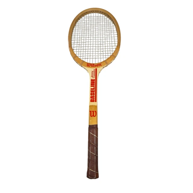 Raquette De Tennis En Bois Wilson Jimmy Connors Vaseline