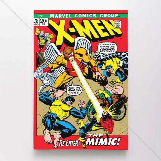 Uncanny X-Men Poster Canvas Vol 1 #75 Xmen Marvel Comic Book Art Print