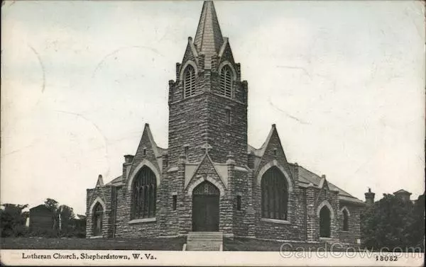 1914 Shepherdstown,WV Lutheran Church Jefferson County West Virginia Postcard