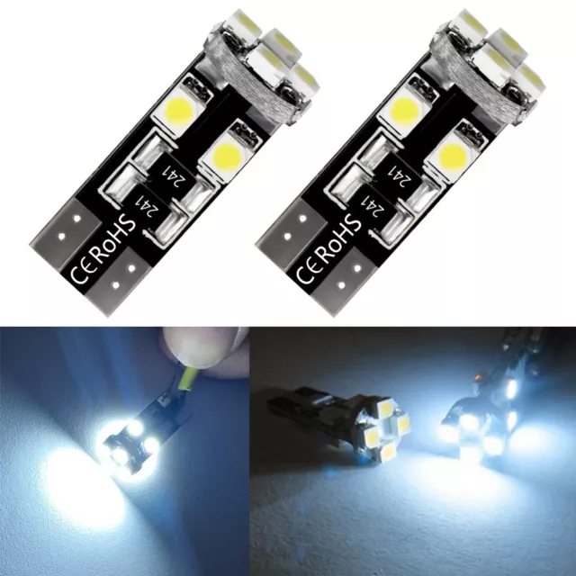 2 AMPOULE W5W CANBUS 24 LED SMD 2835 SANS ERREUR ODB BLANC XENON