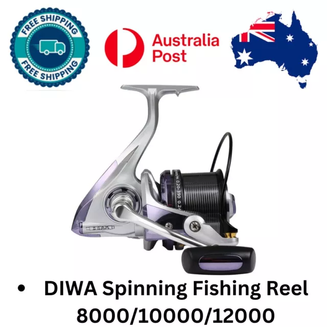 Diwa Spinning Fishing Reels 8000/10000/12000 Series Freshwater
