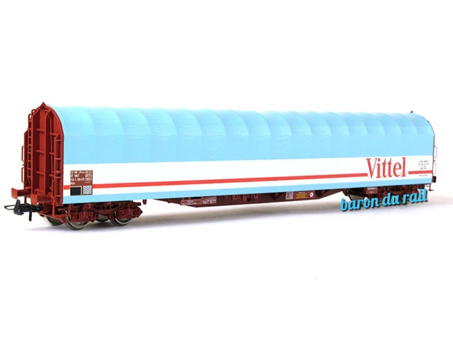Wagon à bâche coulissante Rils Vittel SNCF ép. IV et V - HO 1/87 - ROCO 76453