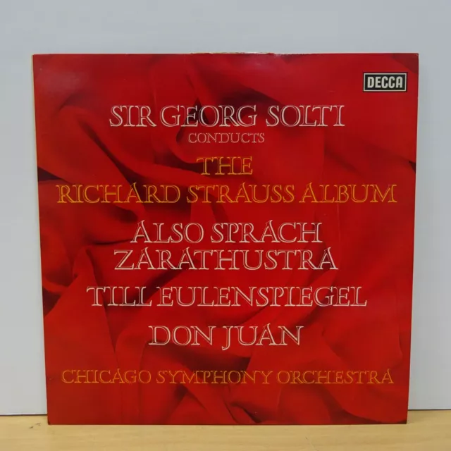 SXL 6749 R STRAUSS Zarathustra Don Juan CHICAGO SO SOLTI DECCA STEREO LP NM