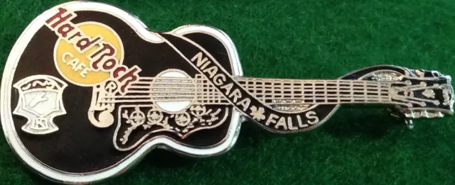 Hard Rock Café Niagara Falls Peut 1998 Elvis Presley Noir Guitare Broche Dead
