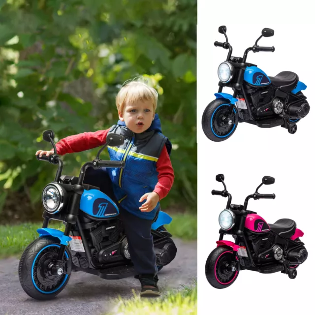 HOMCOM Kinder Elektro-Motorrad Kindermotorrad 6V Kinderfahrzeug für 1,5-3 Jahre