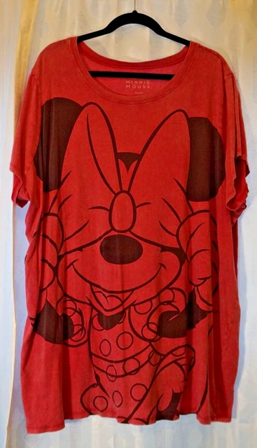 Disney Womens' Plus Size Minnie Mouse Pink T-Shirt Size 4 / 4XL - #A4