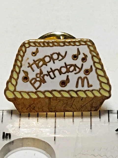 McDonald's HAPPY BIRTHDAY Lapel Pin (041223)