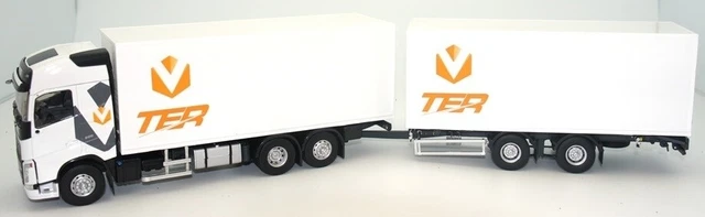 WIKING - CAMION R420 Topline 4x2 SCANIA avec semi 3 essieux caisse