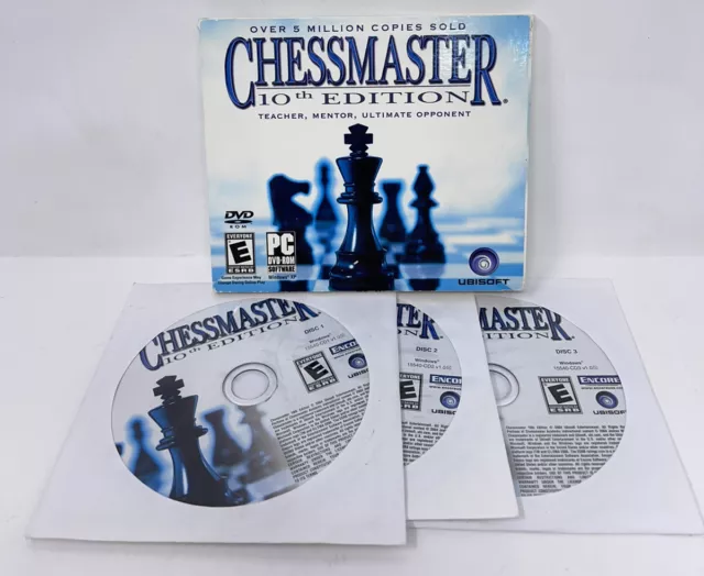 Chessmaster 10th Edition Teacher Mentor Ultimate Opponent PC 3 Disc Set  ML200