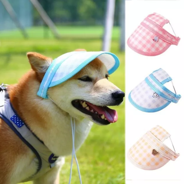 Sunshade Pet Baseball Hat With Ear Holes Dog Dress Up Hat Pet Sunshade Hat