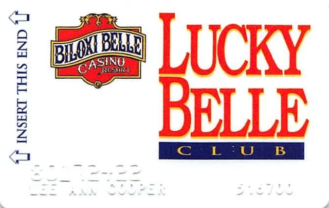 Biloxi Belle Casino - Biloxi, MS - RARE 4th Issue Slot Card