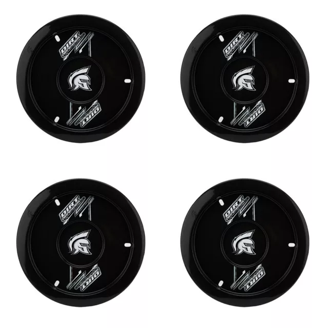 Dirt Defender 15" x 8" Gen II Solid Wheel Mud Covers Black 4PCS Set Bolt-On