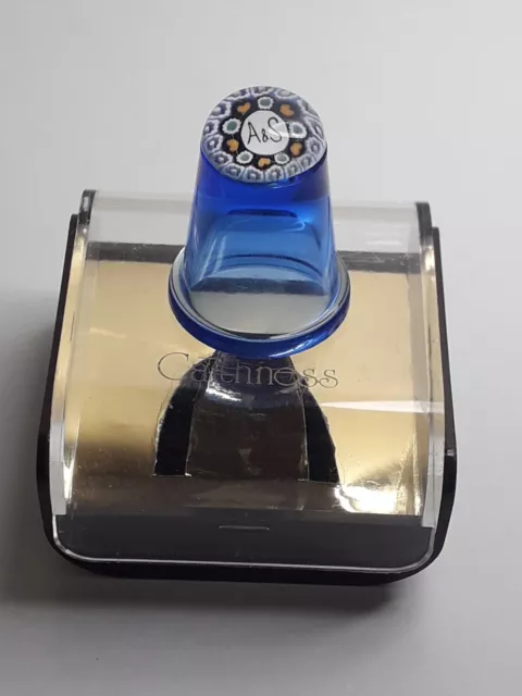 Caithness Glass Millefiori Thimble Royal Commemorative Boxed Collectable