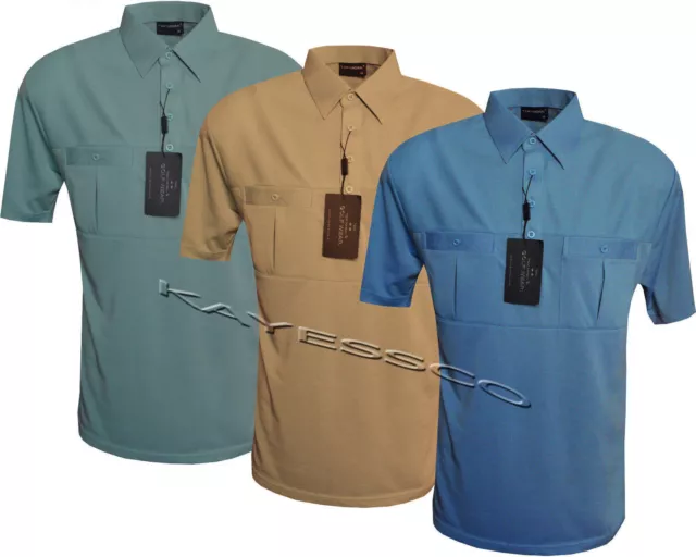 MEN S TOM HAGAN Golf Polo Shirts Short Sleeve Summer Lightweight Top Pocket 20.00 PicClick UK