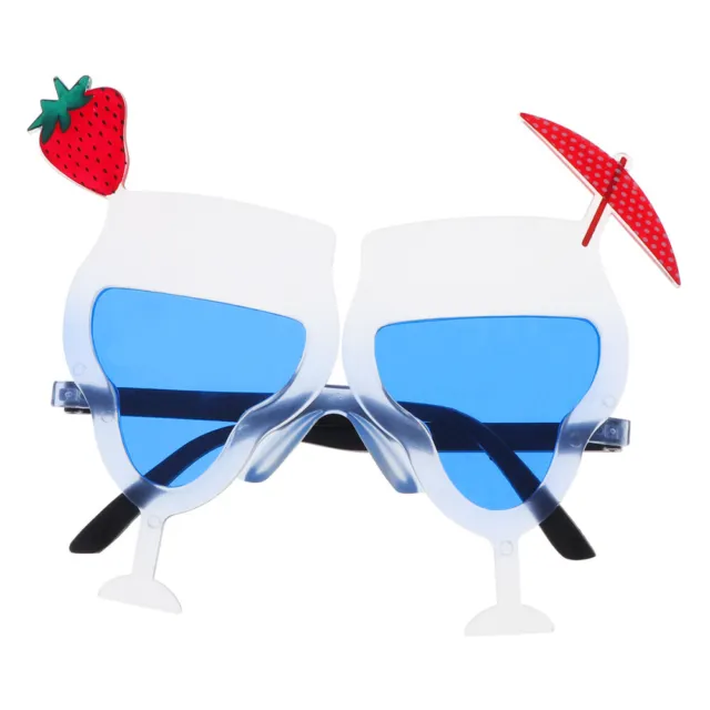Novelty Eyeglass Strawberry Cocktail Cup Funny Eyewear Sunglass Party Costume