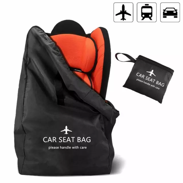 Convertible Car Baby Seat Travel Bag for Airplane with Backpack Shoulder Straps