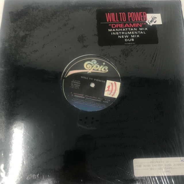 Will To Power Dreamin' Vinyl Record 1987 Rare 80s Freestyle / Electro 12" EX/EX
